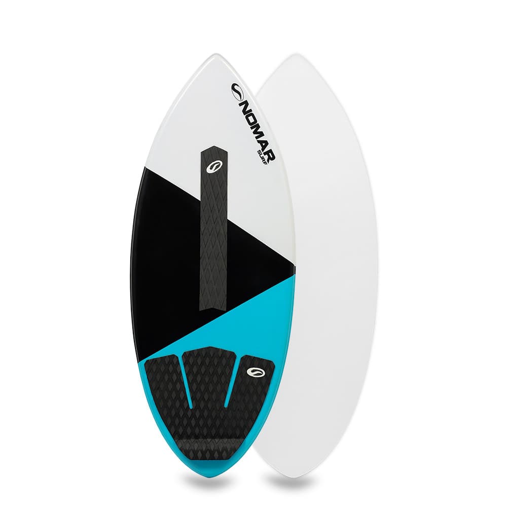 Prancha de Skimboard Profissional 1,32 Nomar Surf Tricolor Fibra de Vidro com Deck Antiderrapante