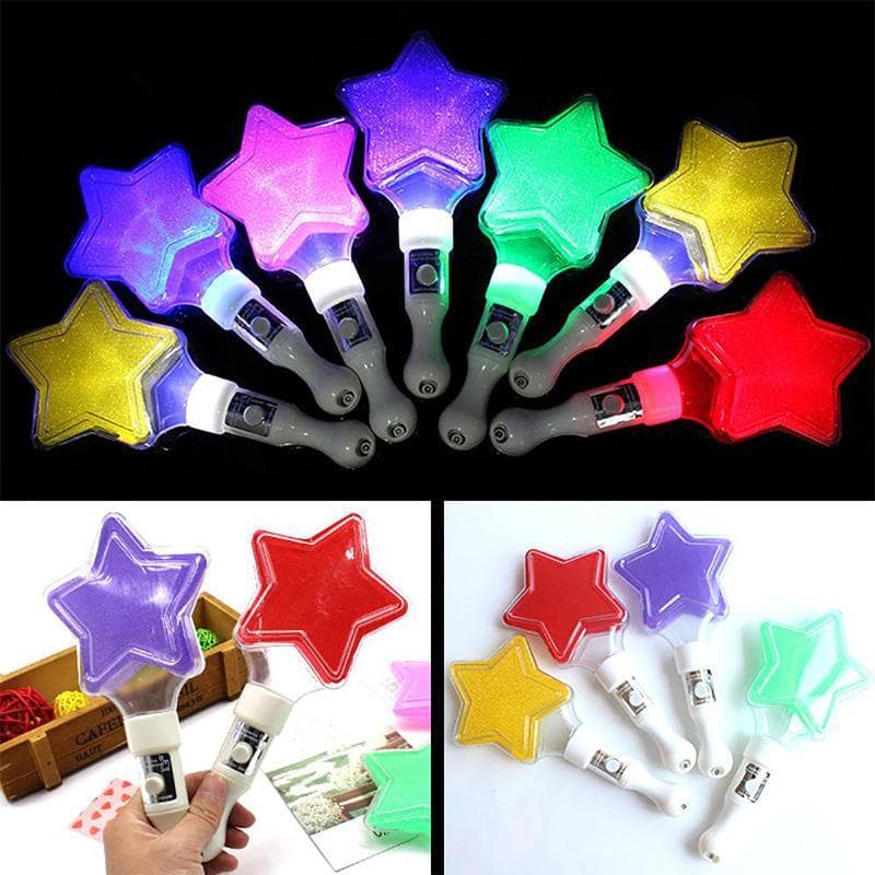 CSF LED Glow Stick Coração Estrela Concerto Torcendo Tubo Bastão De Luz (1Pc)