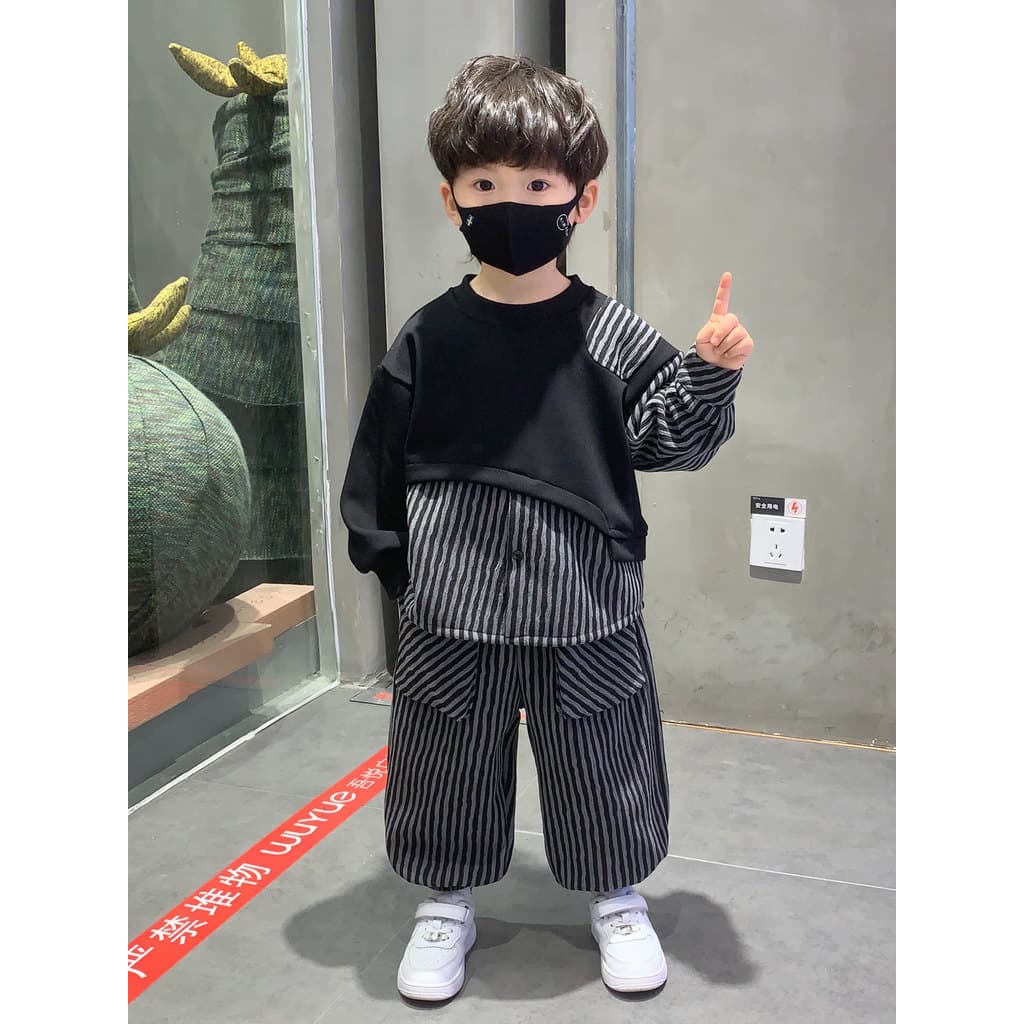 Meninos moletom terno roupas de outono 2026 novo estilo crianças moda roupas casuais rufião bonito menino bebê crianças