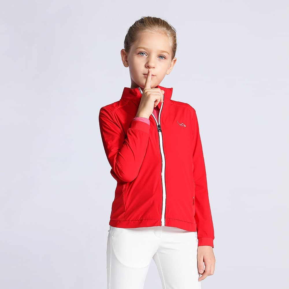 EAGEGOF Roupas de golfe infantis para meninas jaqueta corta-vento juventude outono inverno roupas elegantes e confortáve