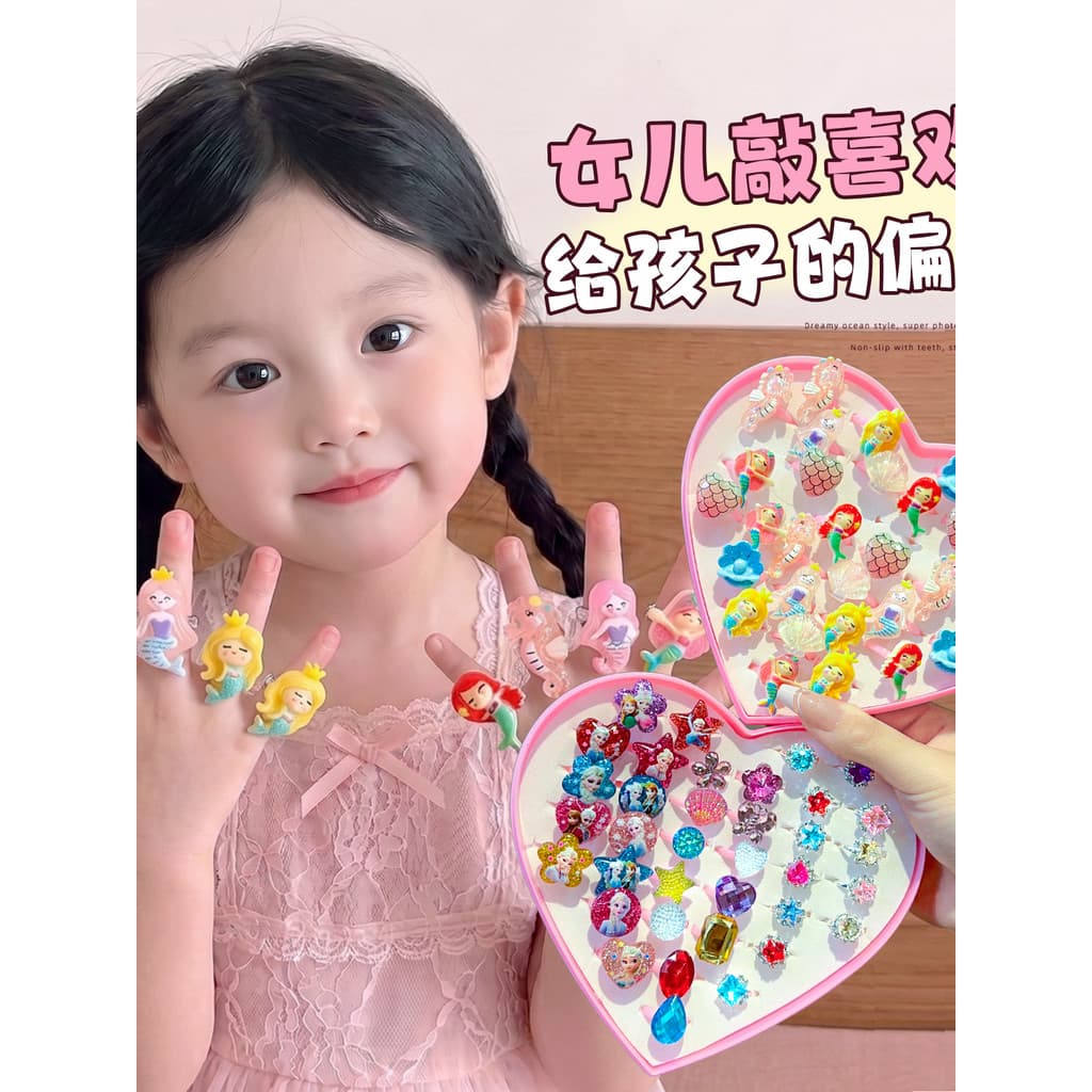 Princesa Elsa princesa anel menina princesa acessórios do bebê dos desenhos animados jóias crianças brinquedos jóias pre
