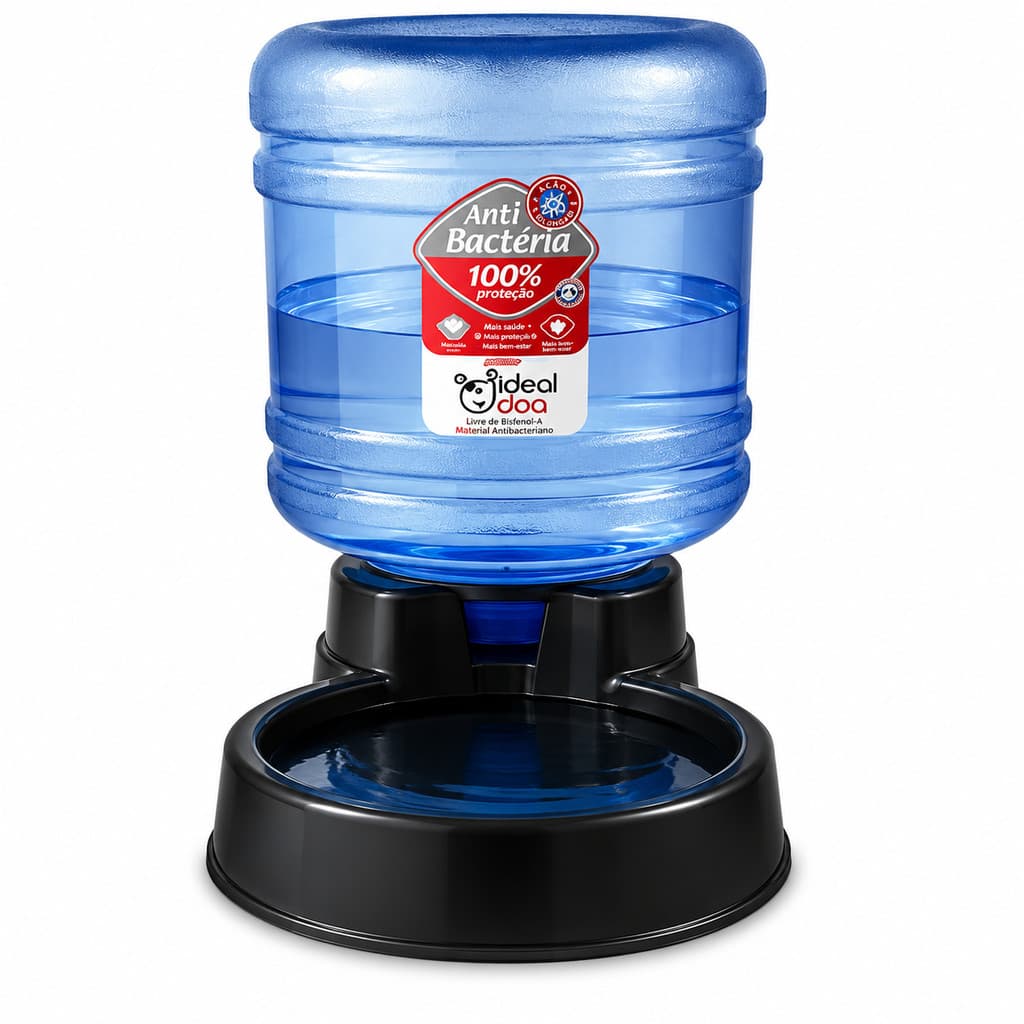 Bebedouro Automático Para Cachorros Cães Reservatório 10lts Preto