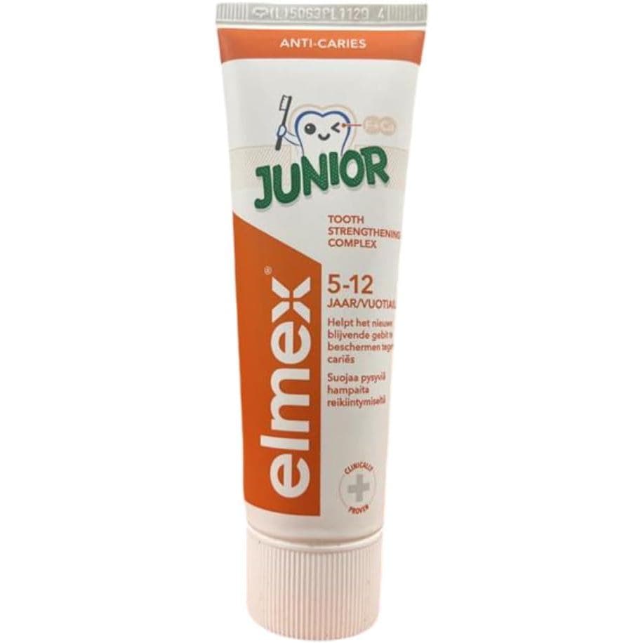 Pasta de Dente Elmex Junior 6-12 Anos 3x75ml, 3x2.5oz da Elmex