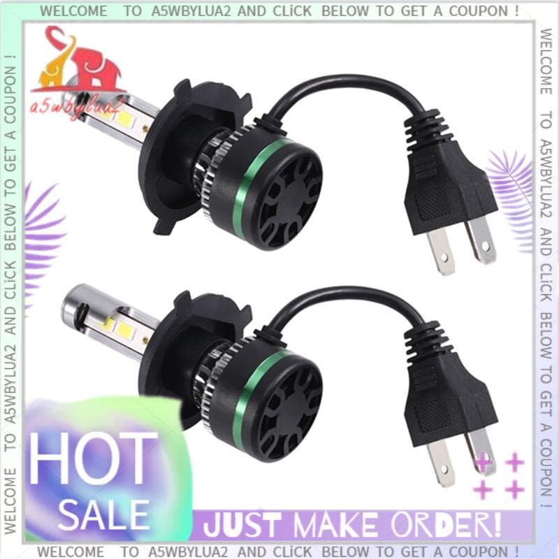 H4 1 Par De Lâmpadas LED Para Farol De Carro 6000K 300W 30000LM Turbo Luz De Neblina Lâmpada Automática 12V