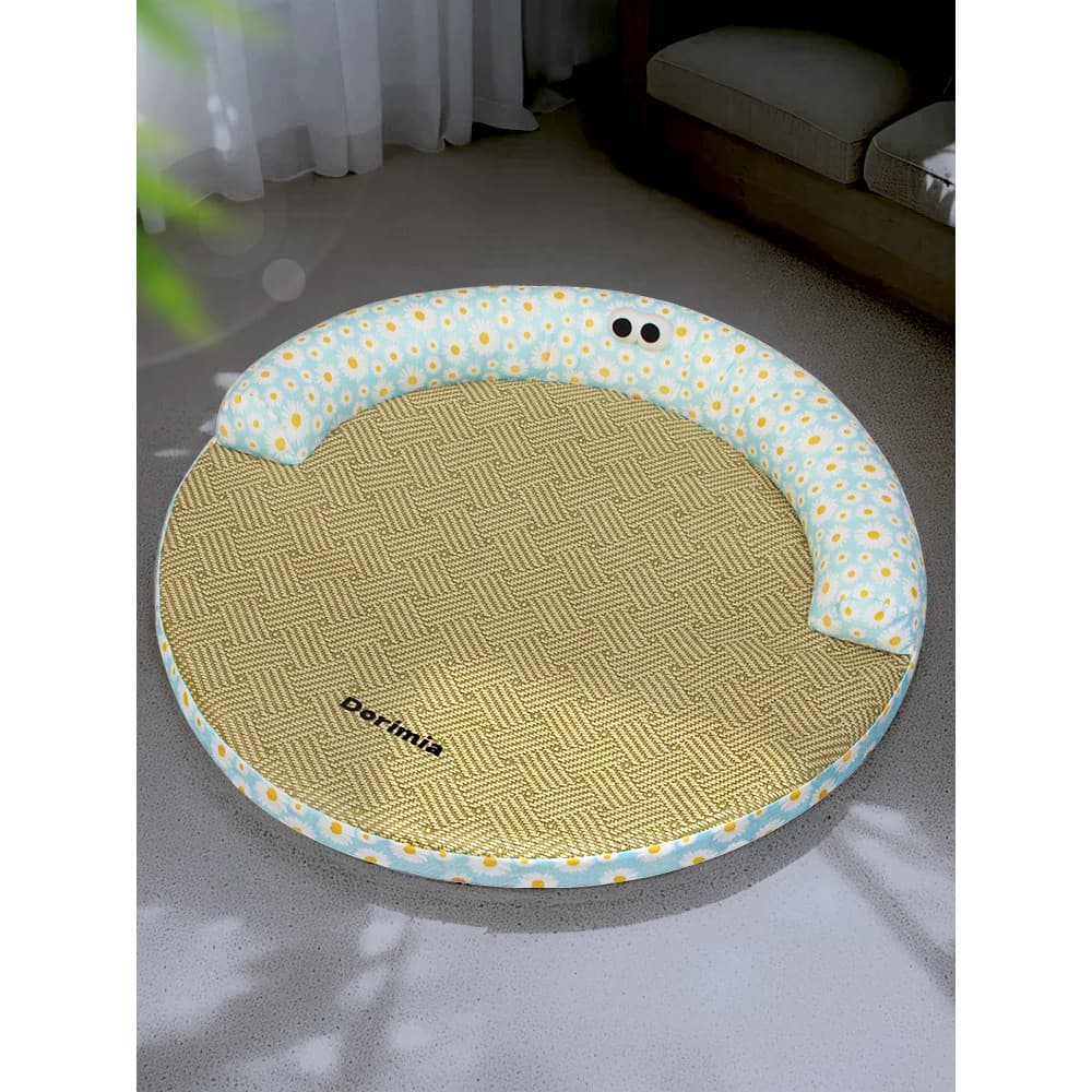 Canil Quatro Estações Universal Cool Mat Almofada Verão Removível Lavável Proteção de Pescoço Maca de Gato Canil Respirá