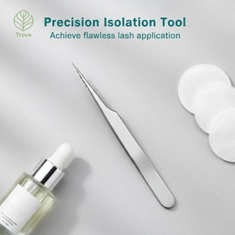 Trove Groove Lash s Aço Inoxidável Isolamento De Precisão Extensão De Cílios Anti-Deslizamento Sulco Design Perfeito Nov