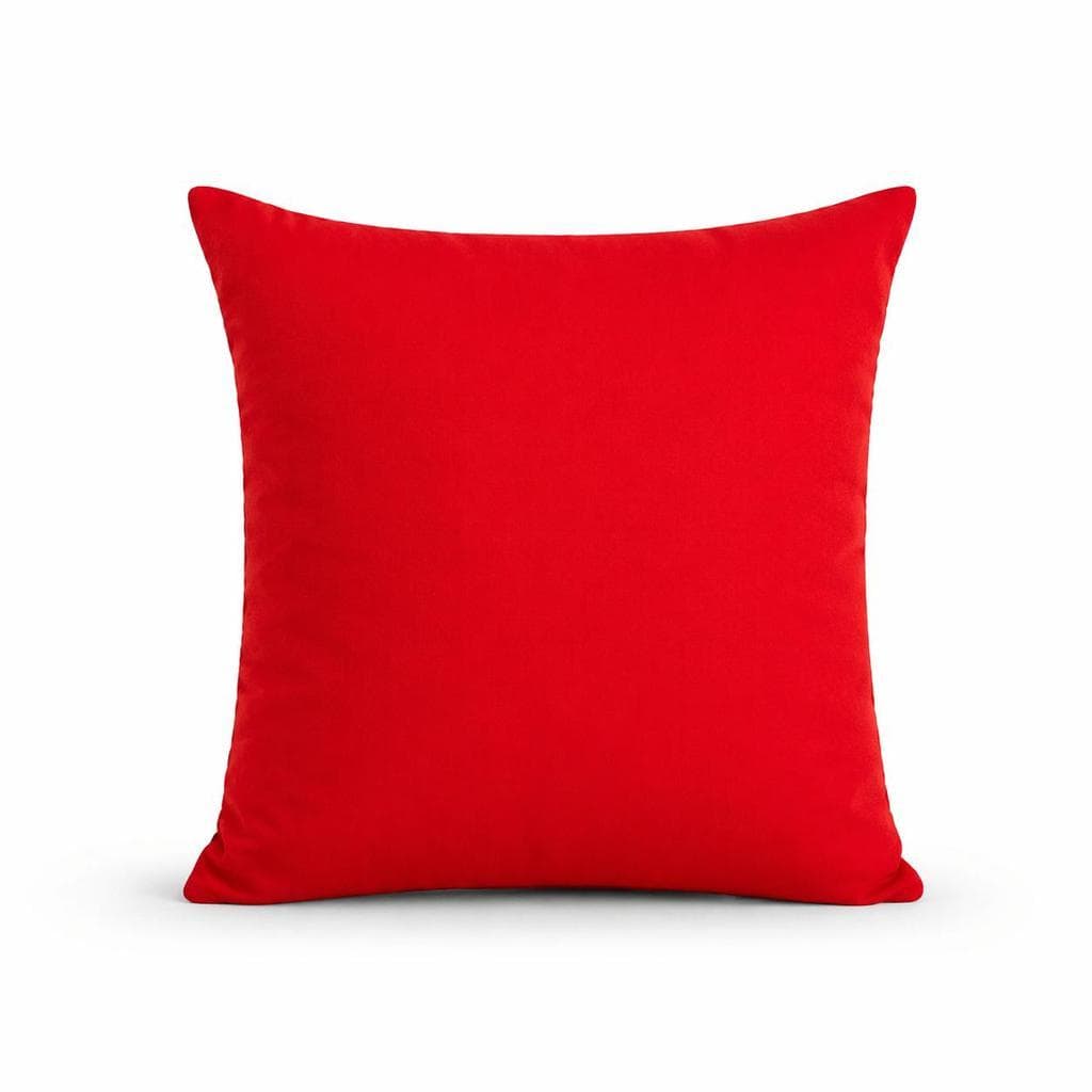 Almofada Completa Vermelha 40x40cm Capa + Enchimento Macia Decorativa para Sofá Cama Sala Quarto Confortável
