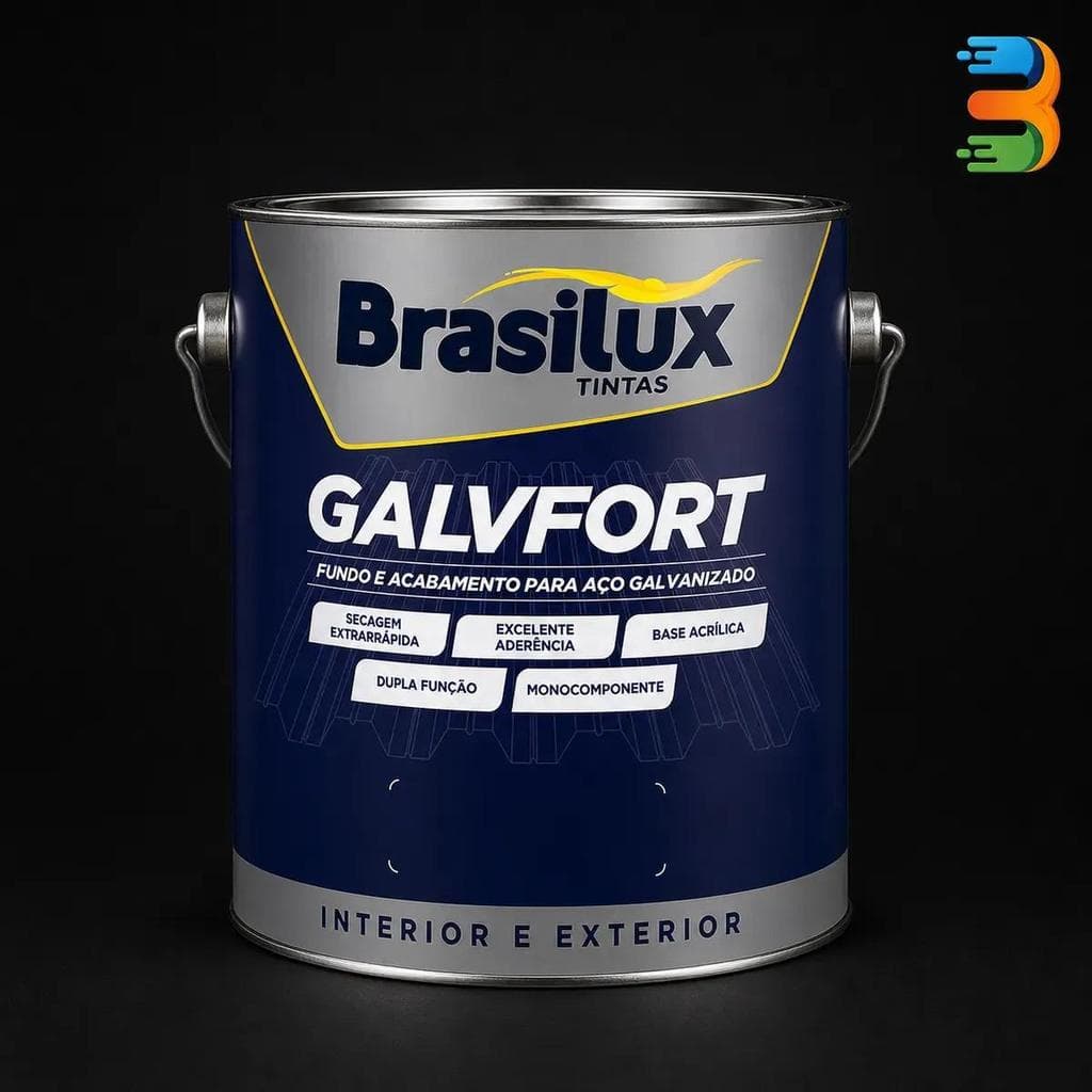 Brasilux Galvifort Tintas Preto Fosco