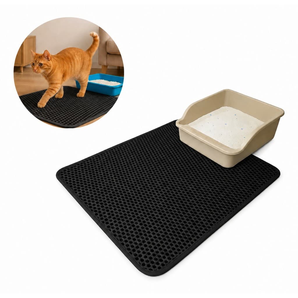 Tapete Higiênico Coletor De Areia Para Para Caixa Areia de Gatos 55x75 cm