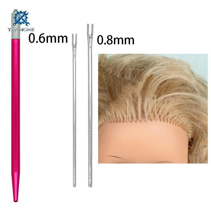 FFBR 0.6mm 0.8mm Agulha De Enraizamento Boneca Cabelo Repintar Bonecas Cabeça Ferramentas De Peruca Fazendo Suprimentos