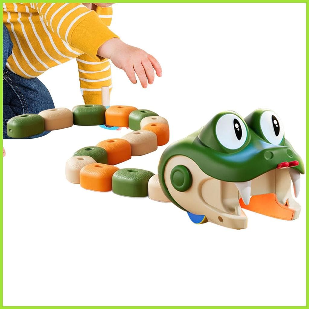Cobra De Controle Remoto Interativo Divertido Jogo Magnético Comendo Em Si Com Som E Luz 2 Velocidades Olhos Móveis aopo