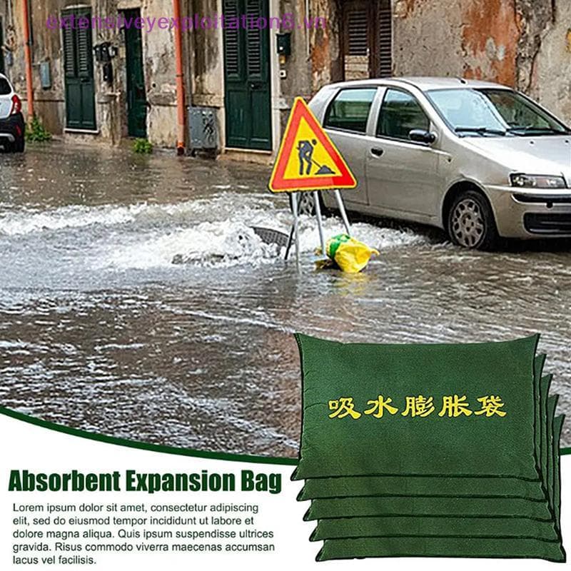 exten Sacos De Areia Absorventes De Água Barreira De Inundação Reutilizáveis Barragem Para Casa Garagem Porta Porão Abso