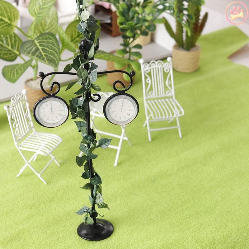 Carro 1/12 Casa De Bonecas Simulação Rosa Flor Videira Rattan Tira Modelo Em Miniatura Decoração Do Jardim Micro Cena Fo