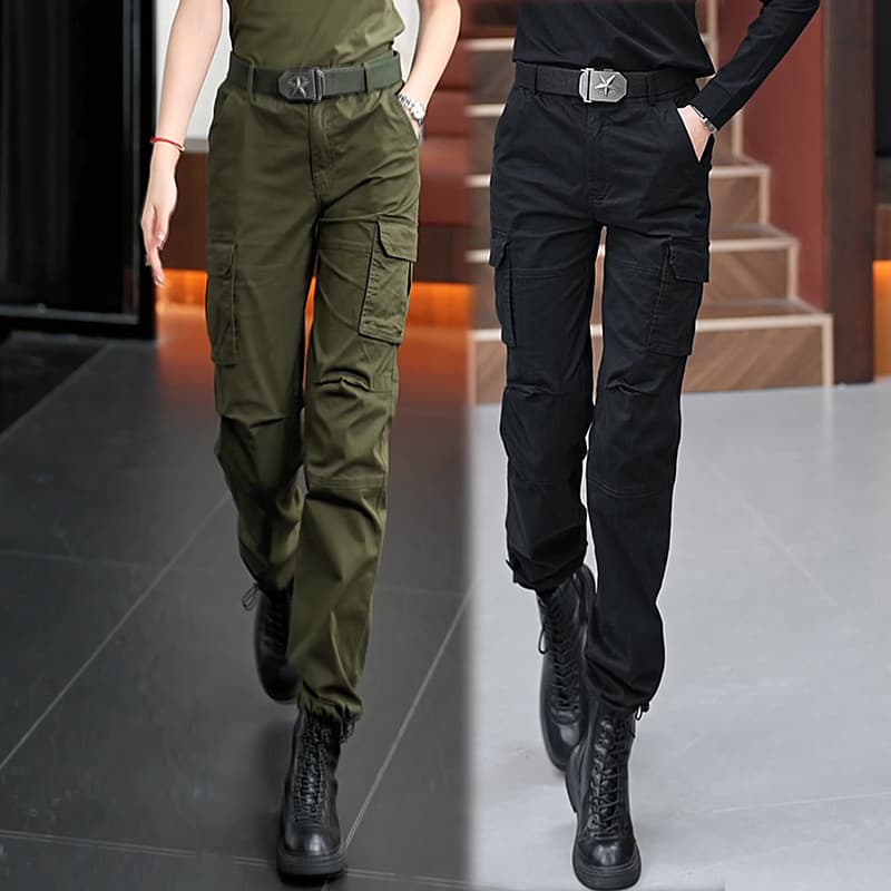 Macacão feminino verão 2026 novo estilo pequeno na moda frito rua americana camuflagem tamanho grande calças casuais ret