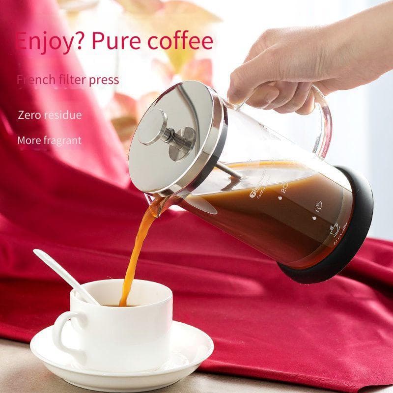 Tianxifa imprensa pote de vidro conjunto cafeteira fabricante chá imprensa mão tipo café filtro copo
