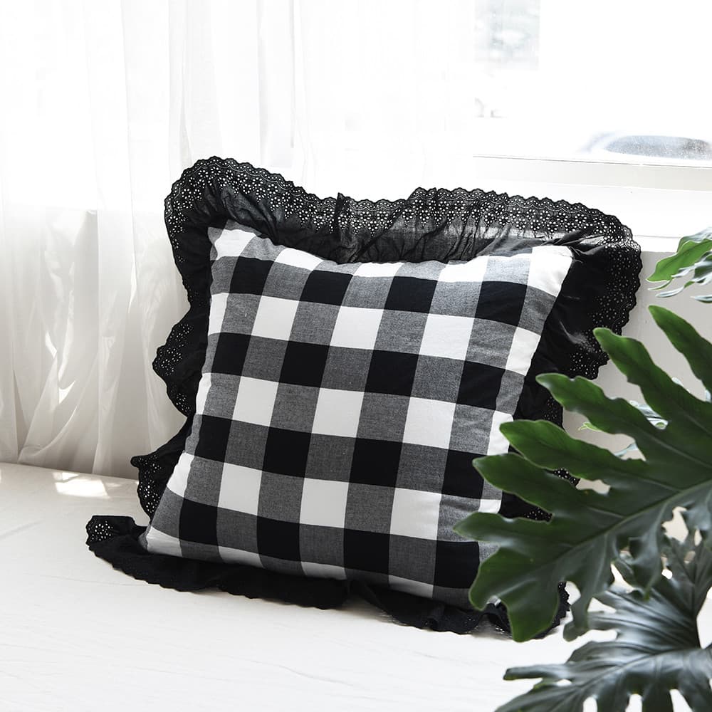 Renda renda decoração ins estilo puro algodão fronha almofada estilo princesa estilo coreano renda grande almofada quadr