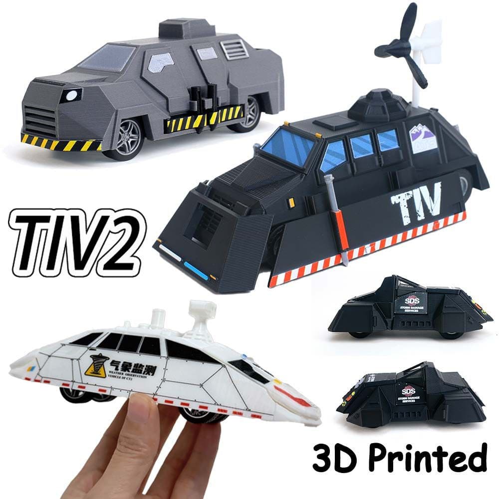 TIV2 Titus Delta Force ATS Tornado Intercept Veículo Storm Chaser Carro DIY 3D Impresso Brinquedo Modelo Móvel