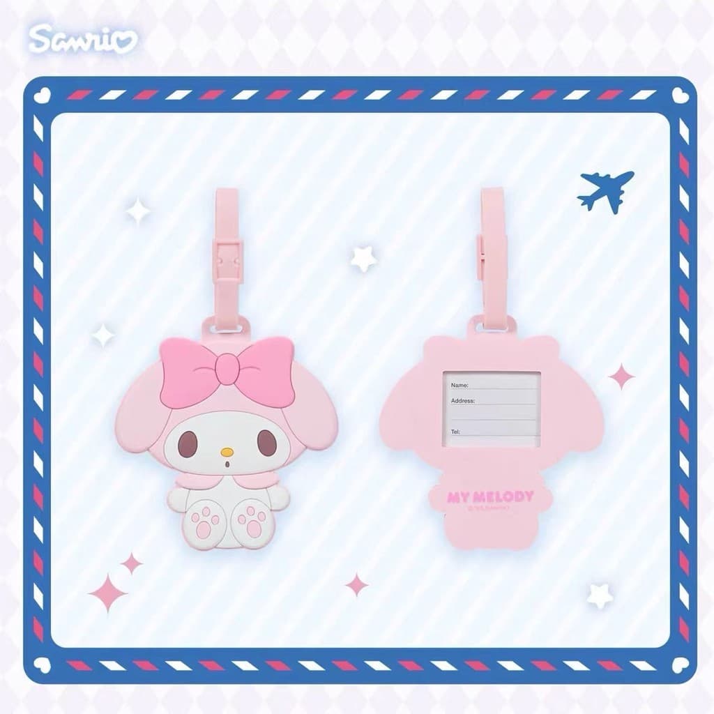 Etiqueta de mala japonesa Sanrio Sanrio Kitty Melody Etiqueta de sinalização de mala Etiqueta de bagagem Anti-perda