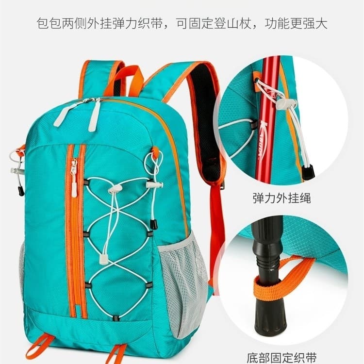 20L saco de montanhismo esportes saco de viagem resistente ao desgaste dobrável multifuncional acampamento ao ar livre U