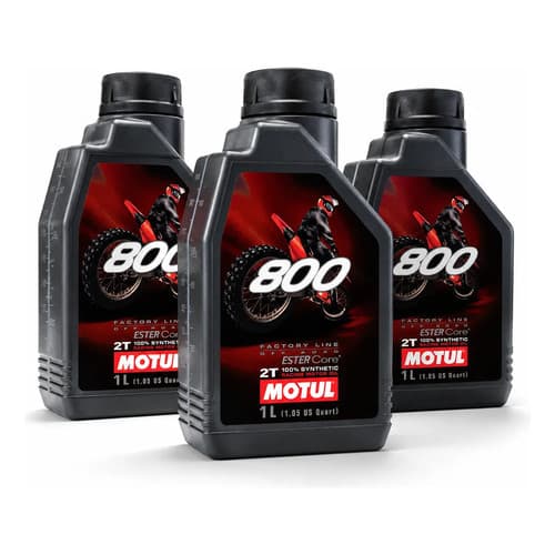 KIT 3L Óleo Motor Motul 800 2t 100% Sintético Competição Off Road