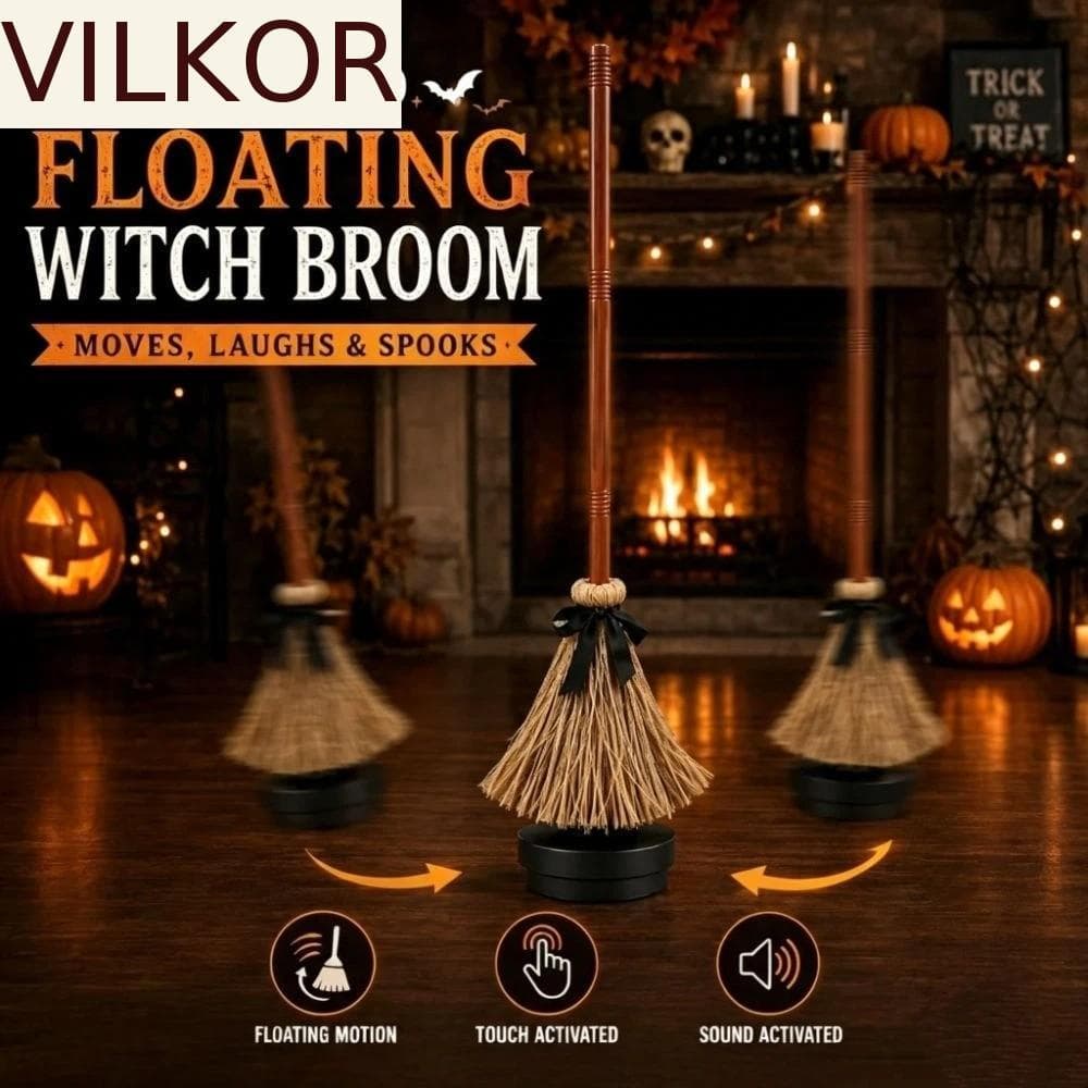Vassoura De Bruxa VILKOR , De Plástico , Móvel Flutuante , Rotação Elétrica