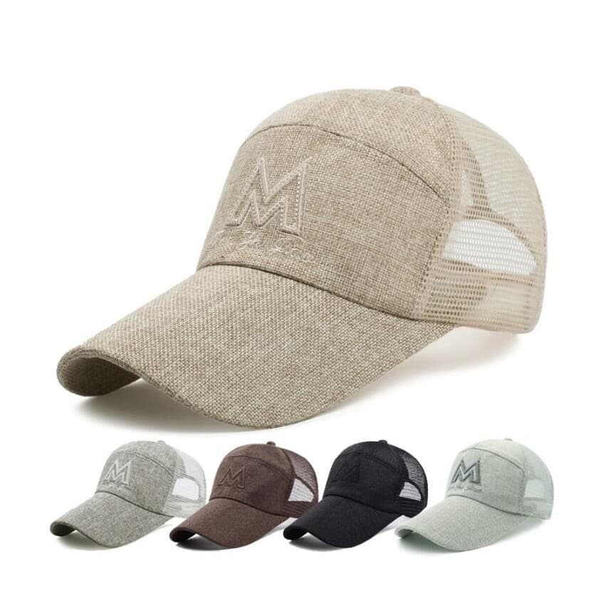 Chapéu de beisebol alongado com aba de 10cm, masculino, feminino, primavera verão, malha respirável, esportes ao ar livr