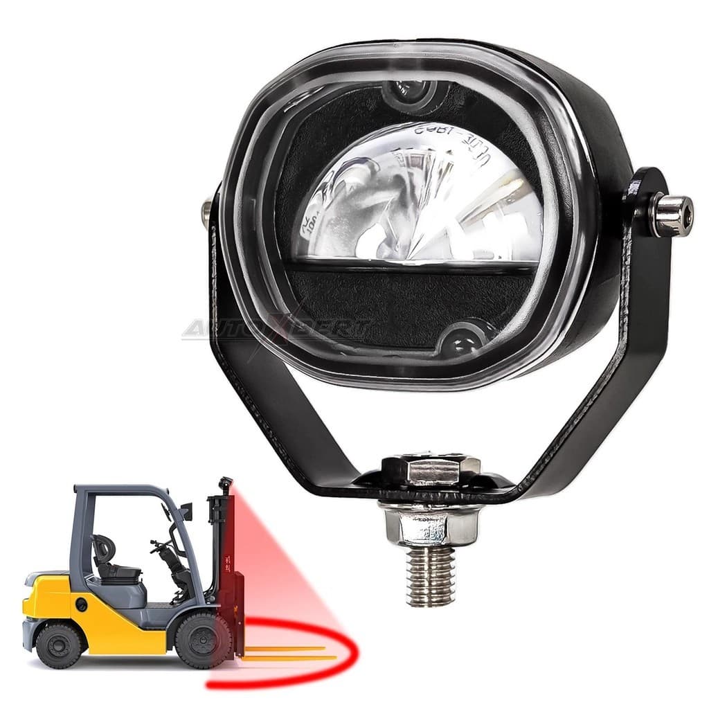 Arco Vermelho Bealed Empilhadeira Luz De Advertência Trabalho LED Indicador Ponto Lâmpada Segurança Invertendo Armazém Z