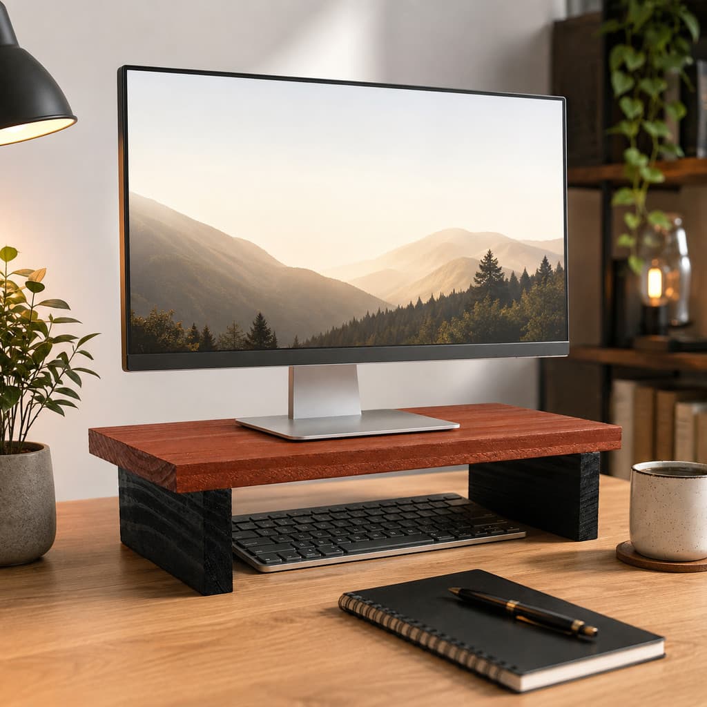 Base para Monitor MAdeira Ergonômico Mesinha Home Office Mesa  Gamer Suporte Apoio P/ Tv Notebook Escritório Quarto