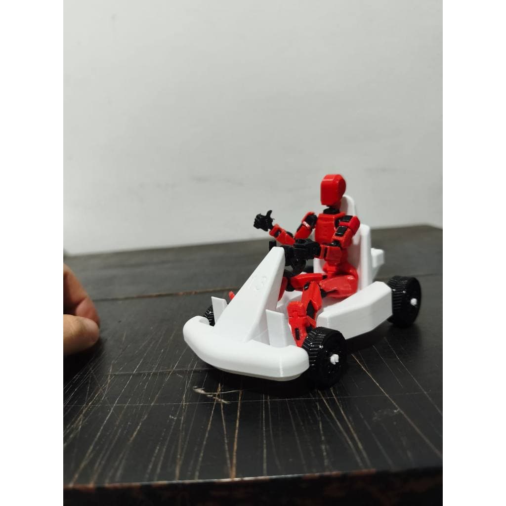 Carro Kart boneco Dummy Compatível Articulado | Diversas Cores | 3 tamanhos