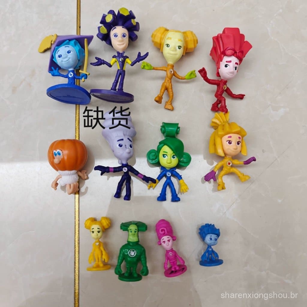 Novas figuras soltas genuínas: Screw Family, Fire God Brother, Yarnball Sister, Green Fairy Snail, Little West, ornament