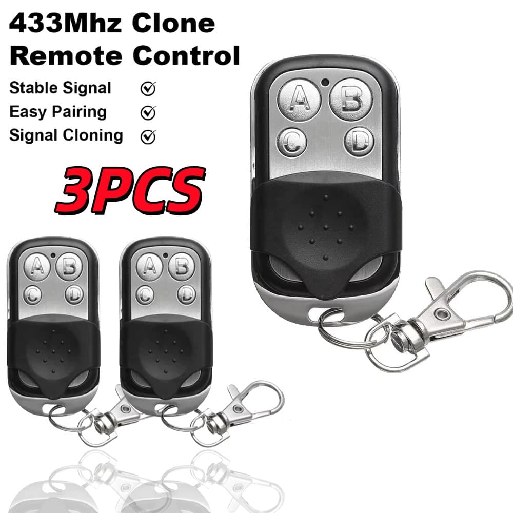 Controle Remoto Universal para Portão Elétrico Eletrônico Garagem com Chaveiro 433mhz com 4 Botões