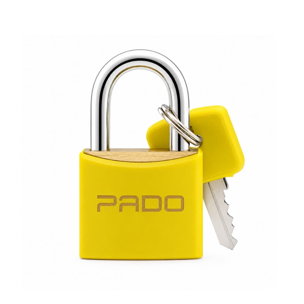 Cadeado de Latão SM LT-25mm Amarelo Pado Seguro e resistente