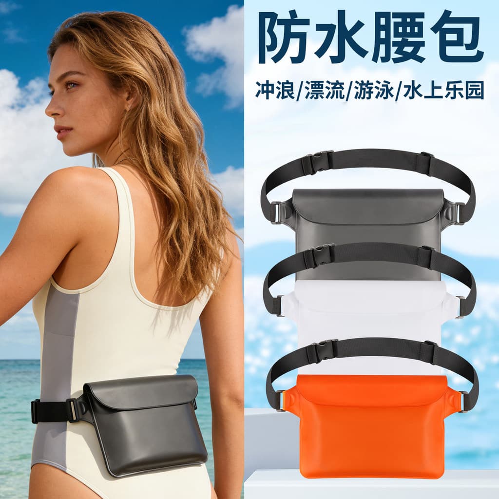 Bolsa de cintura à prova d'água para natação, surf, mergulho, celular, à prova d'água, flutuante, à prova de chuva, Raft