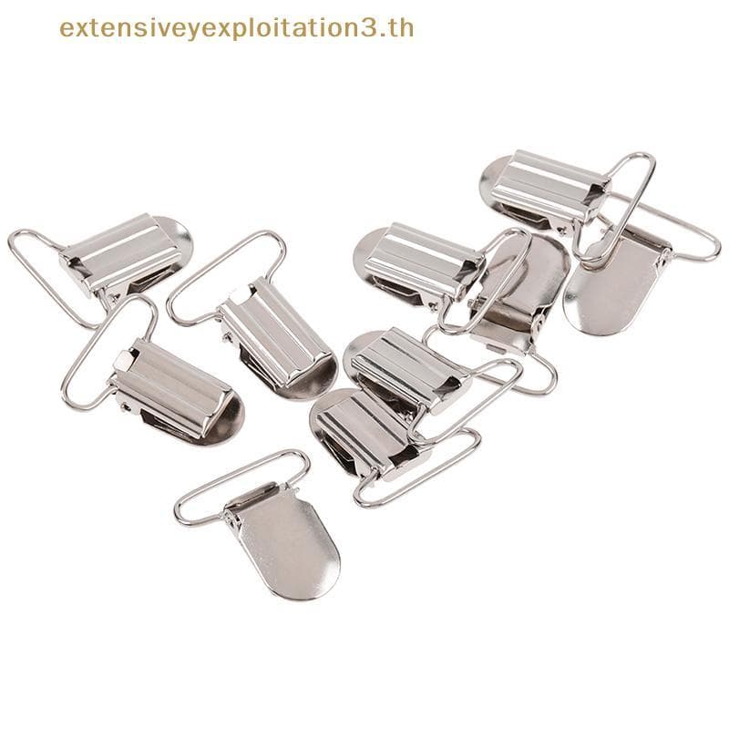 Home EE 10pcs Tipo t Suporte De Suspensório De Chupeta bule Clipes 25mm