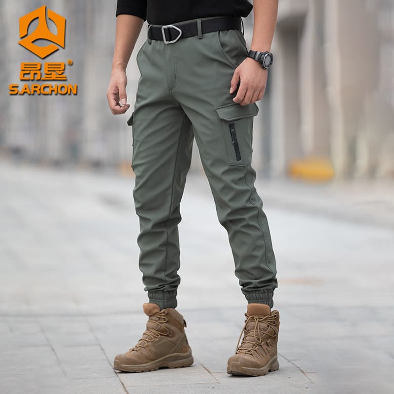 An Kent Plus Leggings de Veludo Masculino Inverno Ao Ar Livre Calças Casuais Funcional Camuflagem Macacão Montanhismo Ja