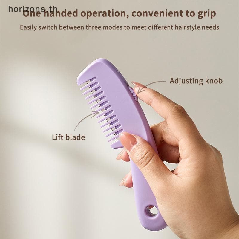 [B & H] Pente De Corte De Cabelo Escovas Com Navalha Aparador Ferramenta De Desbaste Estilo Profissional Acessório De Co