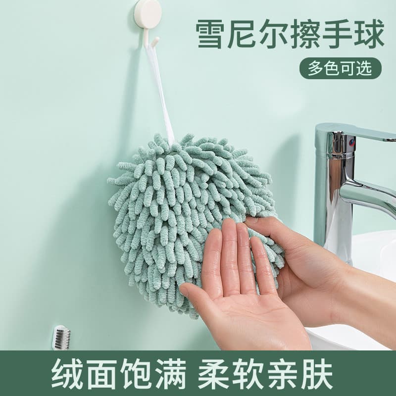 Toalha de mão japonesa de Chenille, toalha de mão pendurada, cozinha, espessada, absorvente, secagem rápida, banheiro, p