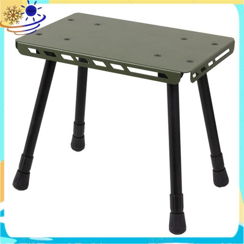 [Le's Shop] Mesa E Cadeira Externa Com Design De Dupla Utilização , Banco Portátil Elevável Para Pesca , Camping , B
