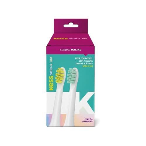Refil Escova de Dentes Elétrica Kess Soni K-100 Reposição para Escova Elétrica