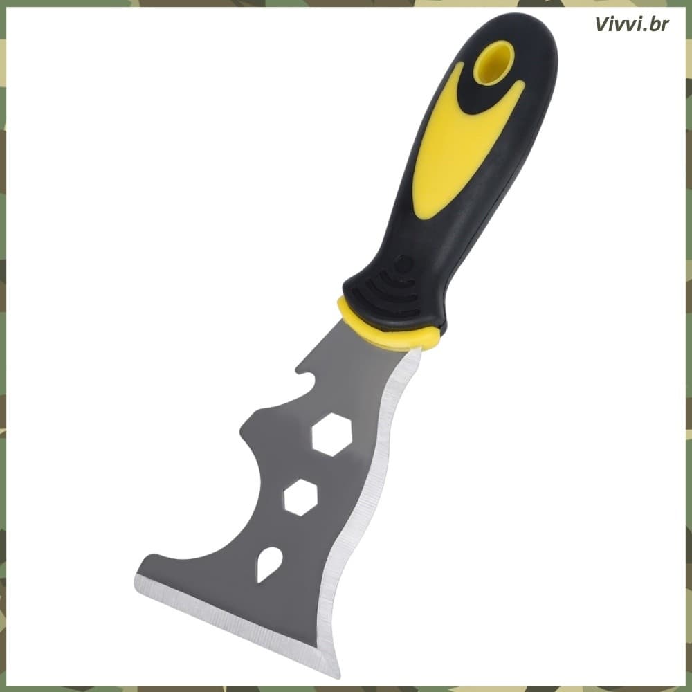 Raspador Multifuncional De Aço Inoxidável Com Alça Ergonômica , Ideal Para Remoção De Pintura E Calafetagem Doméstica _V