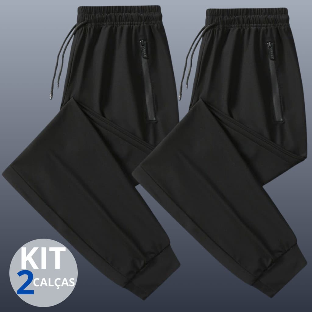 Kit 2 Calça Masculinas Com Elastano Esportiva Fitness Slim