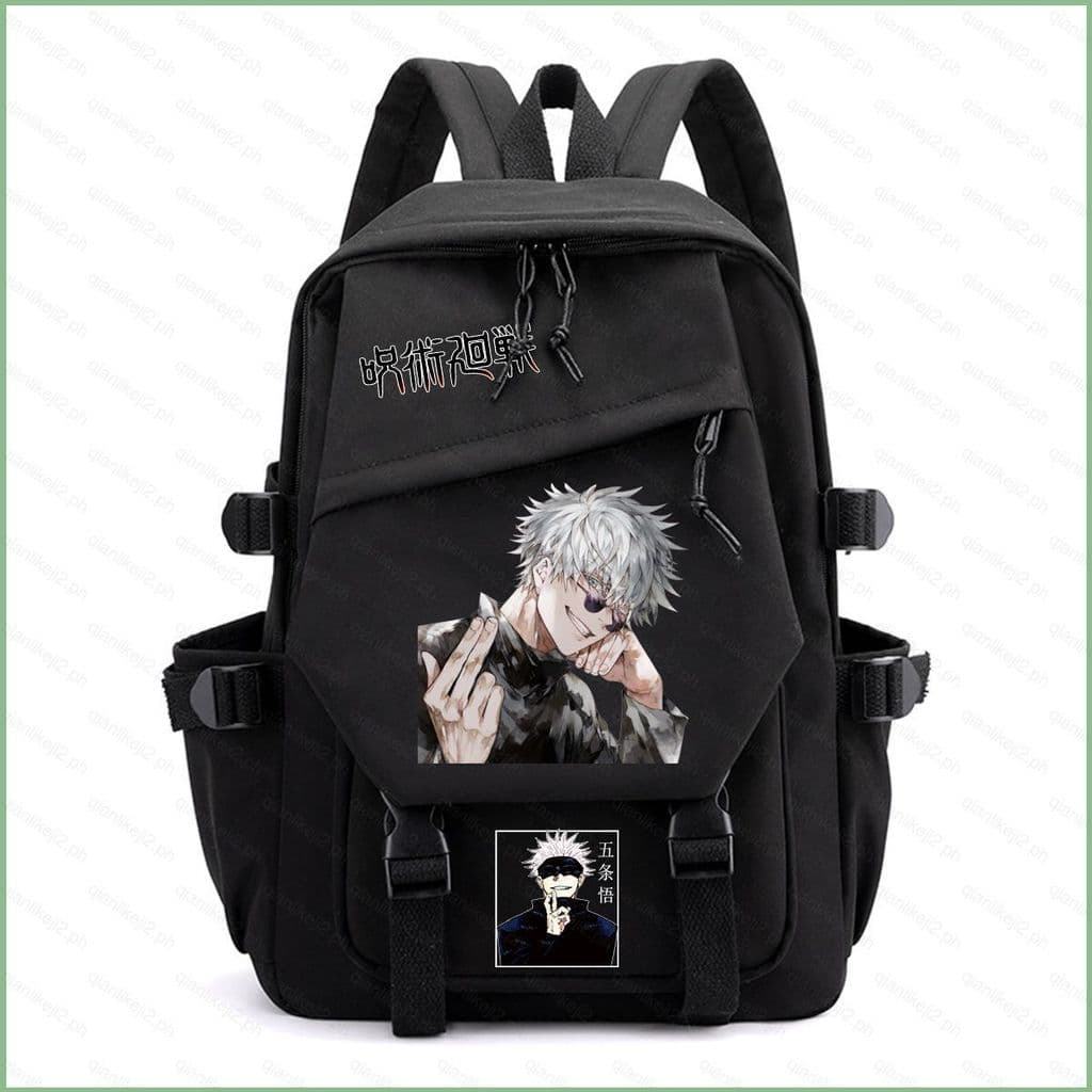 Mochila QL2 Jujutsu Kaisen Para Estudantes De Grande Capacidade Com Impressão Leve Gojo Satoru Bolsas Escolares
