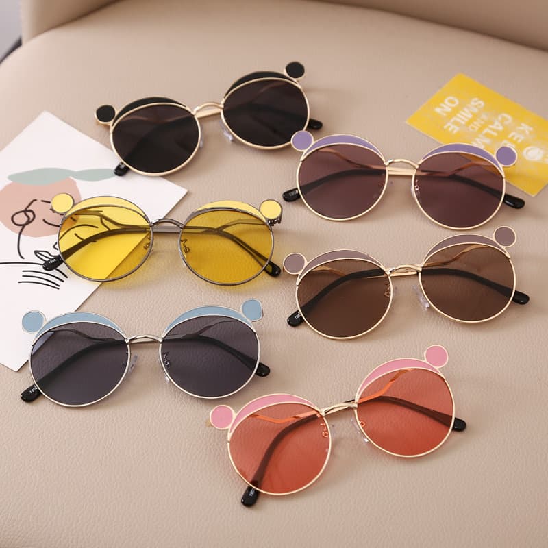 Crianças óculos de sol Anti-ultravioleta crianças óculos de sol na moda meninos meninas moda óculos bebê dos desenhos an