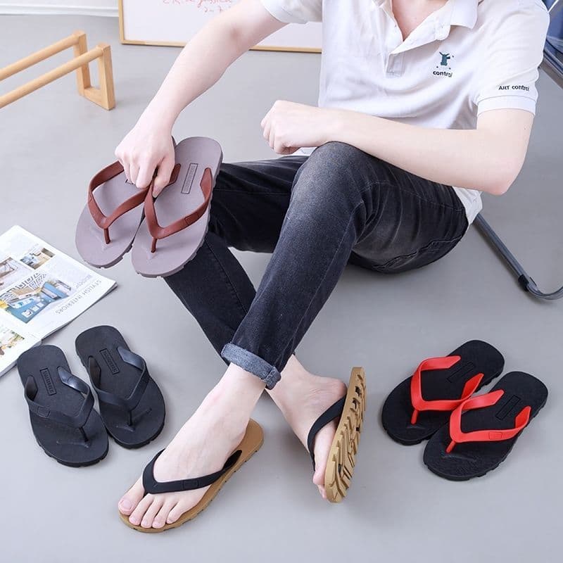 Nova praia masculina casa Casual versão coreana antiderrapante Flip-Flops resistente ao desgaste sandálias da moda chine