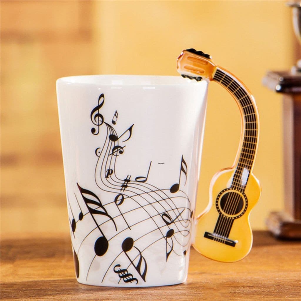 Caneca Cerâmica-350ml Design Simples Para Café Chá