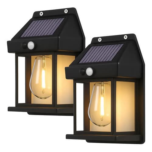 Lâmpada De Parede Solar Com Sensor