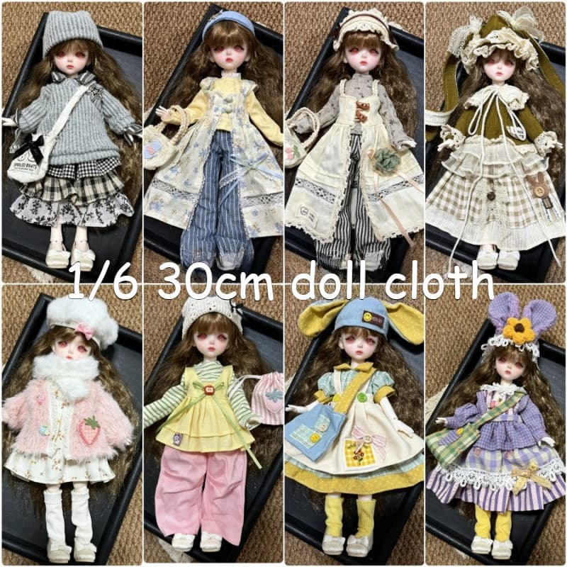 1/6 30cm Boneca BJD Conjunto De Roupas De Outono/Inverno Presente De Aniversário