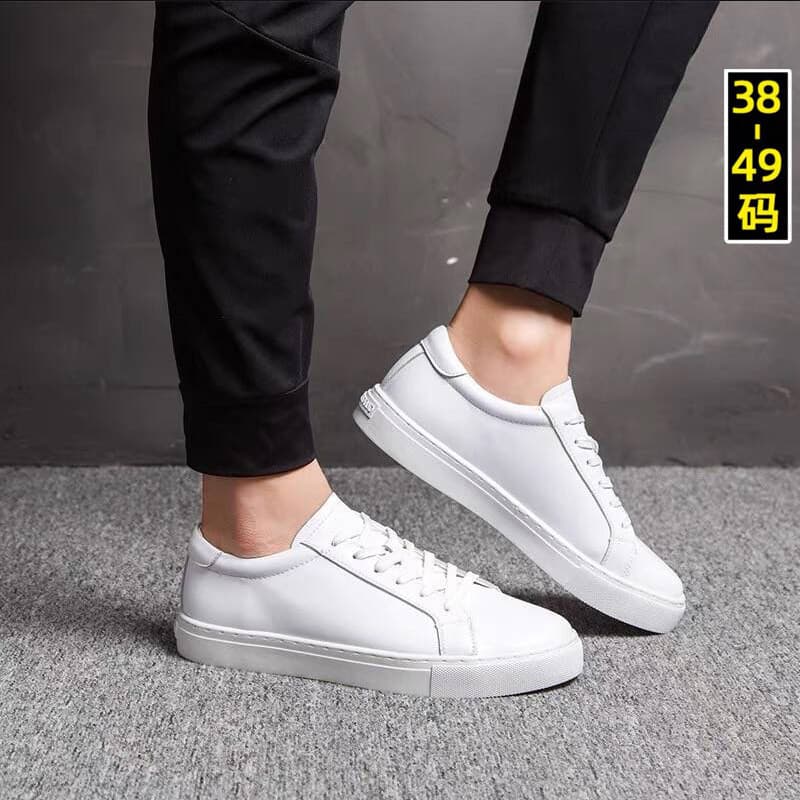 Simples verão respirável sapatos brancos masculinos All-Match branco 45 sapatos casuais 46 terno tênis 47 tamanho grande