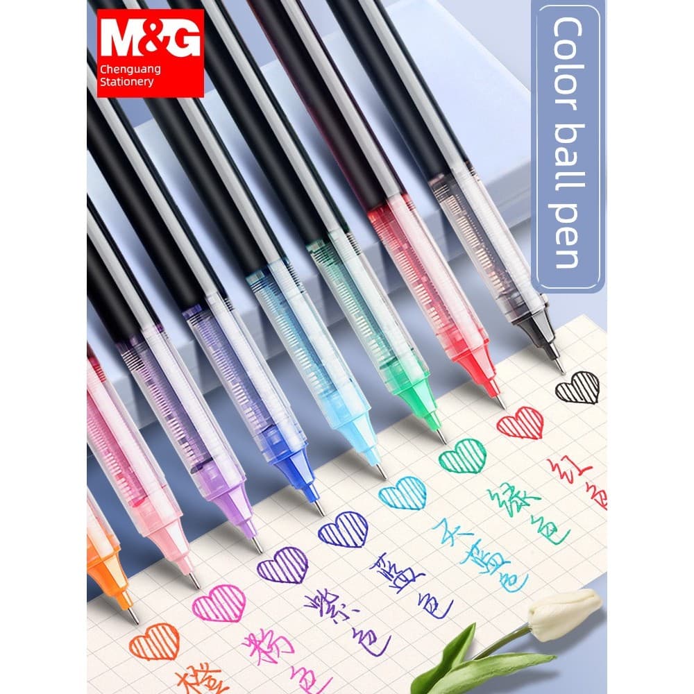Caneta de gel colorida Chenguang Caneta colorida Caneta de gel especial para marcação Caneta Rollerball líquida reta Can