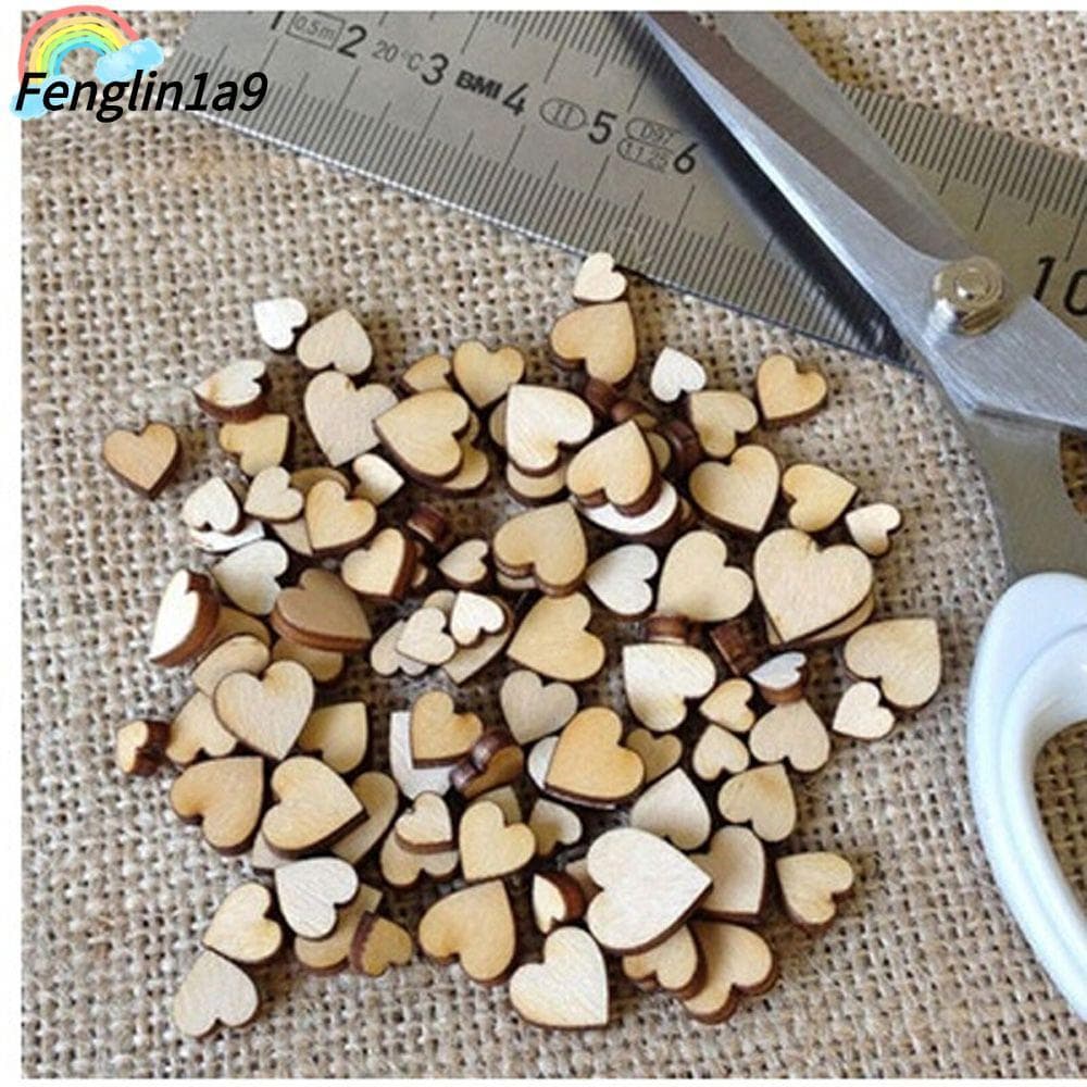 FENGLINA 100 Pcs Decoração De Dispersão De Mesa DIY Coração De Amor Fofo